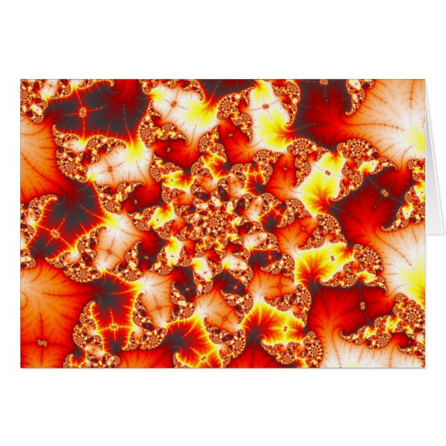 Calor Refractive - cartão do Fractal (Frente Horizontal)