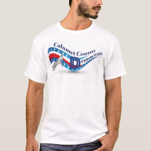 Calumet County Democratas - o t-shirt dos homens *