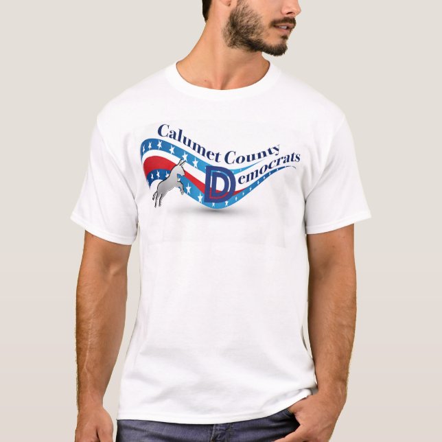 Calumet County Democratas - o t-shirt dos homens * (Frente)