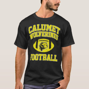 Calumet Wolverines Futebol Essencial T-Shirt
