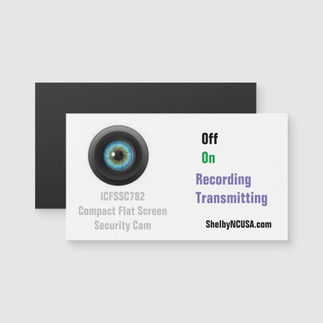 Cam de segurança de tela plana compacta ShelbyNCUS (Frente/Verso)