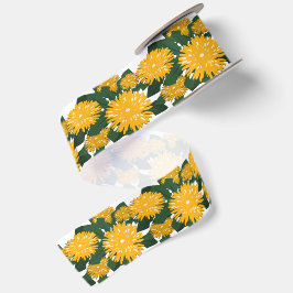 Cama de Dente-de-Leão Estilizado Flor Silvestre Am
