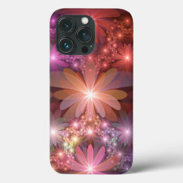 Cama De Flores Colorida Abstrata Arte Fractal Bril