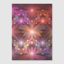 Cama De Flores Colorida Abstrata Brilhante Arte Fr