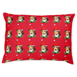 Cama Para Animais De Estimação Beagle Christmas