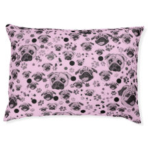 Cama de Cachorro Indoor com Estampa de Pug