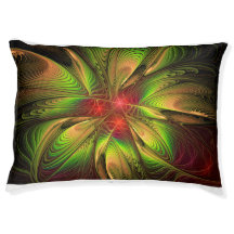 Flores de fantasia fractal suaves e tenra