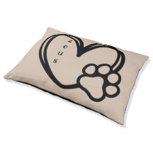 Impressão Personalizada de Pata Cardíaca com Amor 