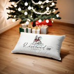 Cama Para Animais De Estimação Naughty Watercolor French Bulldog Reservado Para<br><div class="desc">Uma cama bonita e adorável de cachorro Woofy de Natal, com a nossa coloração aquosa pintada à mão, um malicioso cão francês travesso, enredado em luzes de Natal. O Buldogue francês está vestindo um lenço de monograma vermelho bonito de xadrez de búfalo, personalizado com o nome do seu animal de...</div>