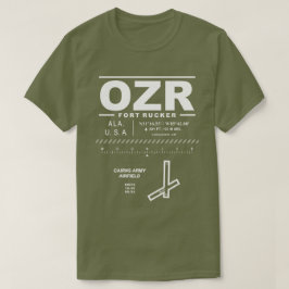 Camada aérea do Exército Fort Rucker OZR T-Shirt