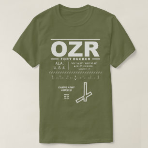 Camada aérea do Exército Fort Rucker OZR T-Shirt