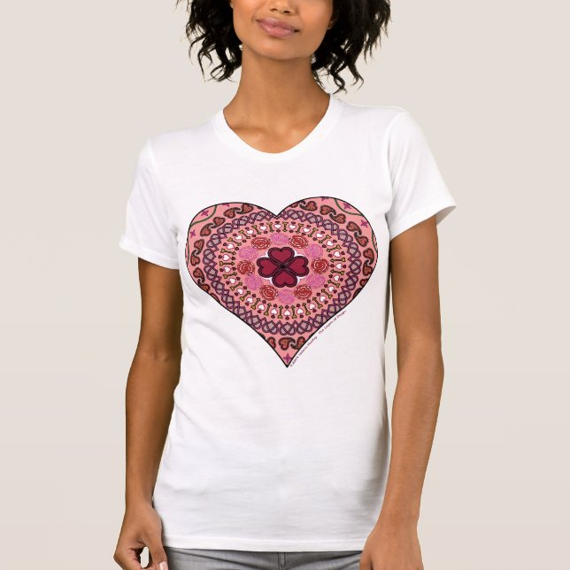 Camadas da Camisa Luz das Mulheres do Coração (Frente)