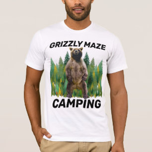 CAMADAS DE CAMPING DE CAMPING GRIZZLY MAZE T-SHIRT