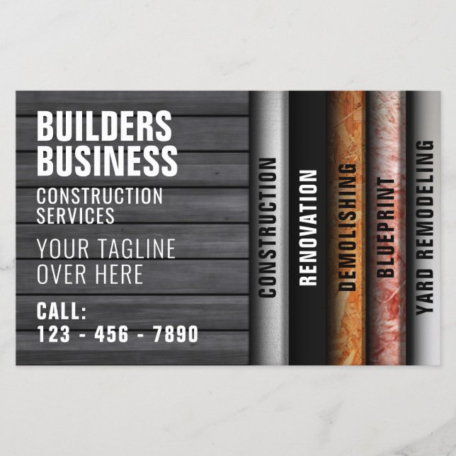 Camadas de parede construídas com panfleto inspira (Frente)