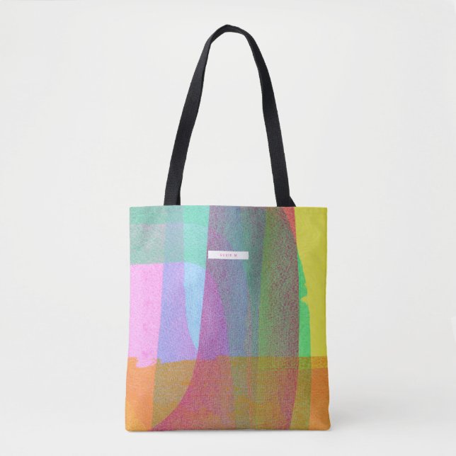 Camadas Pintadas de Tote Bag Personalizada (Frente)