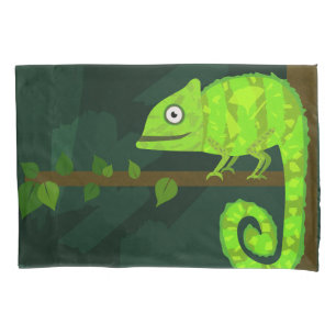 Camaleão bonito verde