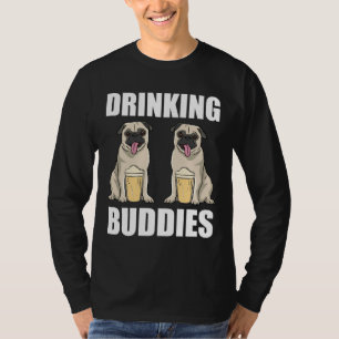Camaradas bebendos Engraçados Dão-nos T-Shirt Clás