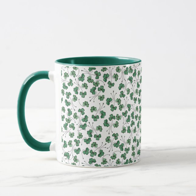 Camarões verdes na caneca branca (Esquerda)