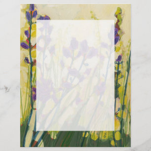 Camas nos artigos de papelaria florais 8 1/2 x 11