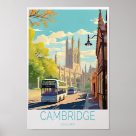Cambridge Poster de viagens - England Wall Art