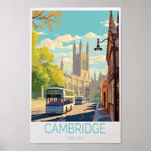 Cambridge Poster de viagens - England Wall Art