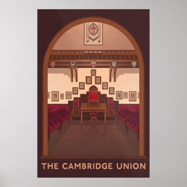 Cambridge Union Travel Poster (Frente)