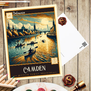 Camden, Delaware   Cartão postal Vintage