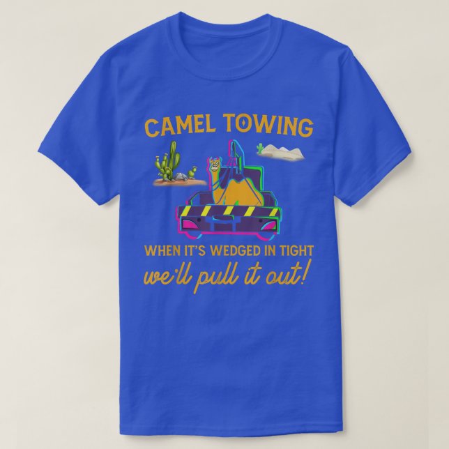 Camel Tricando Camisa Trava Caminhão Engraçado Hum (Frente do Design)