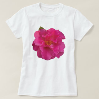 Camélia Rosa Fúcsia Camiseta Gráfica Floral Realis