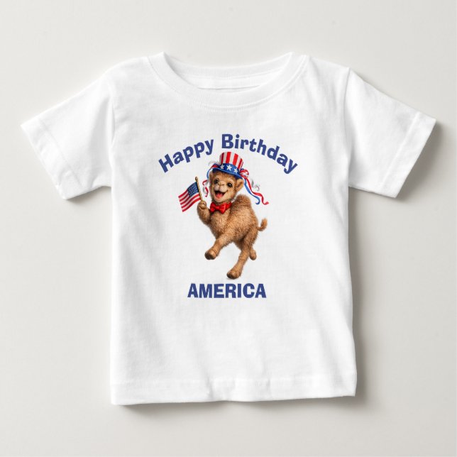 Camelo (5a) Camiseta Infantil Patriótica (Frente)