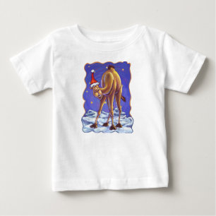 Camelo Bebê de Natal Camiseta