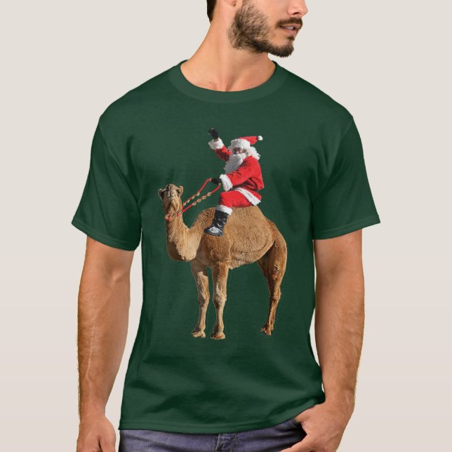 Camelo do Natal e t-shirt do papai noel (Frente)