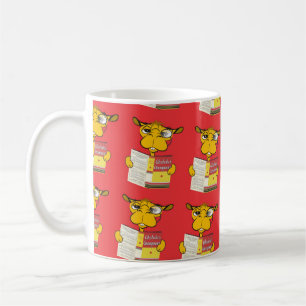 Camelo-gato lendo uma caneca de café (adulto)
