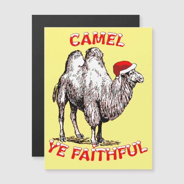Camelo, Vós Fiel Design de Férias Divertido Trocad (Frente/Verso)