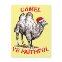 Camelo, Vós Fiel Design de Férias Divertido Trocad