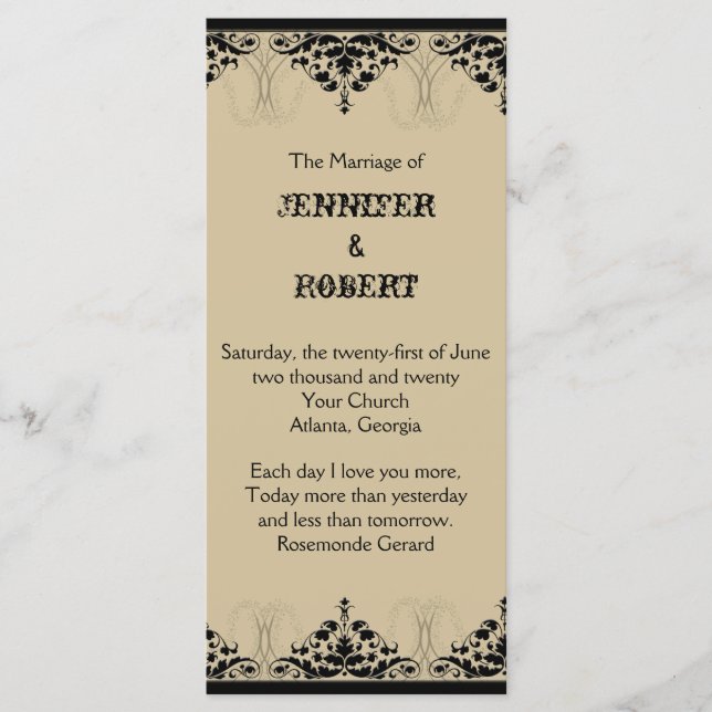 Camelot Dourado com programa de casamento Black Sc (Frente)