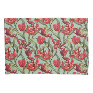 Cameo Green Watercolor Travesseiro Floral