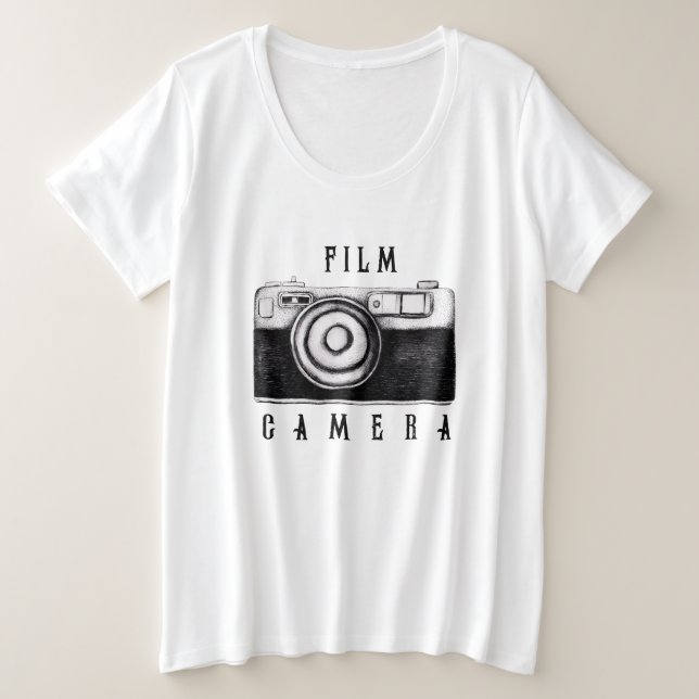 Camera de cinema T-Shirt (Frente do Design)