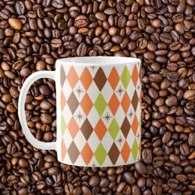Câmera de Meados do Século – Caneca de Café Geomét (Criador carregado)