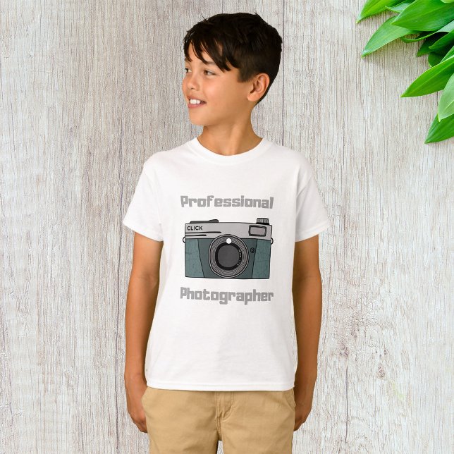 Camera Fotográfica profissional T-Shirt (Criador carregado)