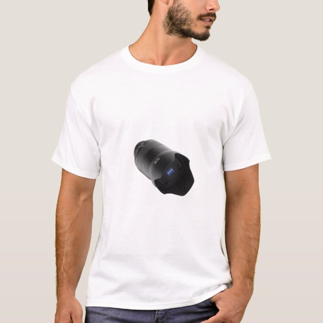 Camera Lente branca T-shirt branca (Frente)