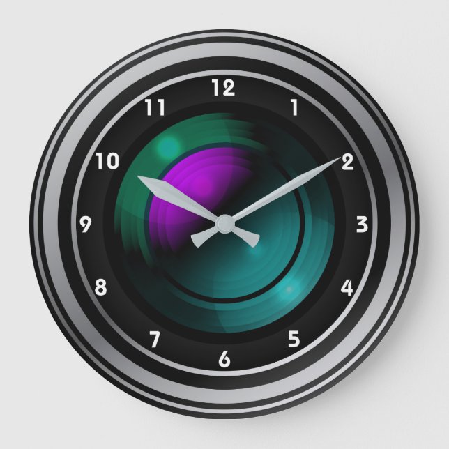 Câmera Lente Fotografia Relógio Design (Frente)