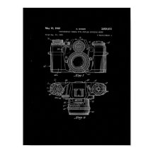 Camera Patent Art Poster | Vintage Camera Art