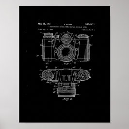 Camera Patent Art Poster | Vintage Camera Art
