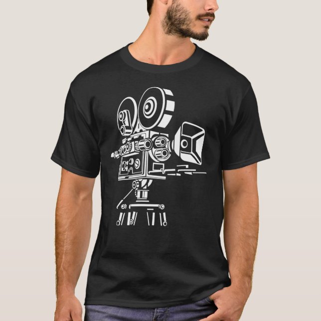 Camera Retro Movie Classic T-Shirt (Frente)