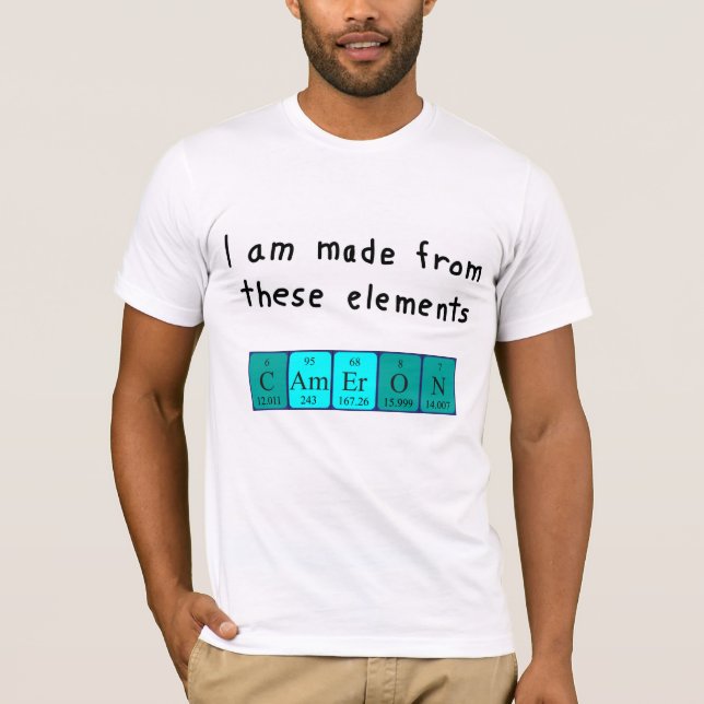 Cameron - Cameron - Camisa de nome de mesa periódi (Frente)