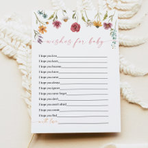 CAMILLA Wildflower deseja cartão de filhotes