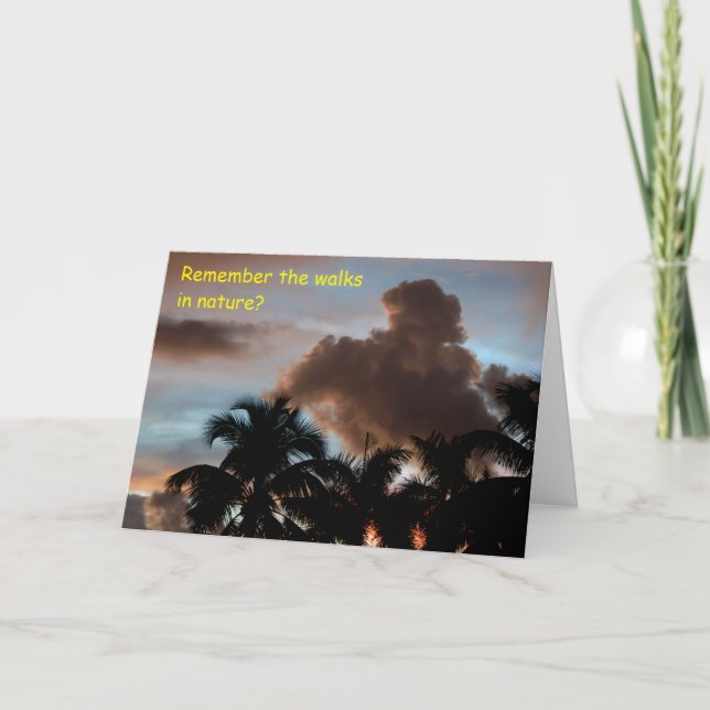 Caminha pela natureza Miss seu Cartão de Saudação (Frente)