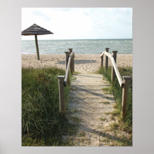 Caminhada no impressão da praia