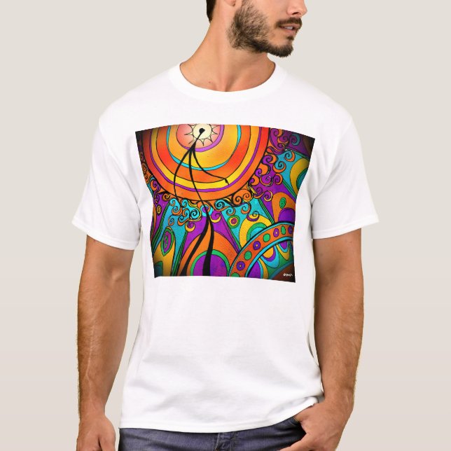 Caminhada no t-shirt do branco de The Sun (Frente)